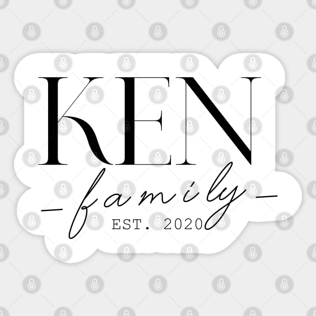 Ken Family EST. 2020, Surname, Ken Sticker by ProvidenciaryArtist